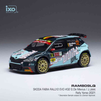 Skoda Fabia Rally 2 EVO No32 Rallye WM Rally Ypres Mevius/Jalet